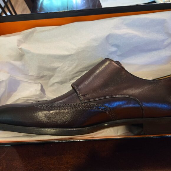 Magnanni men\'s shoes.  New in Box.  Monk strap.  Brown. 12M. main image 5